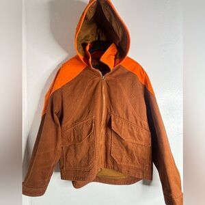 Louis Vuitton
Brown & Orange Monogram Carpenter Hooded Jacket